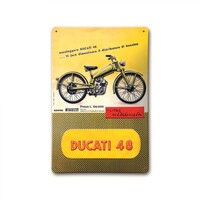 DUCATI 48 METAL SIGN-Ducati